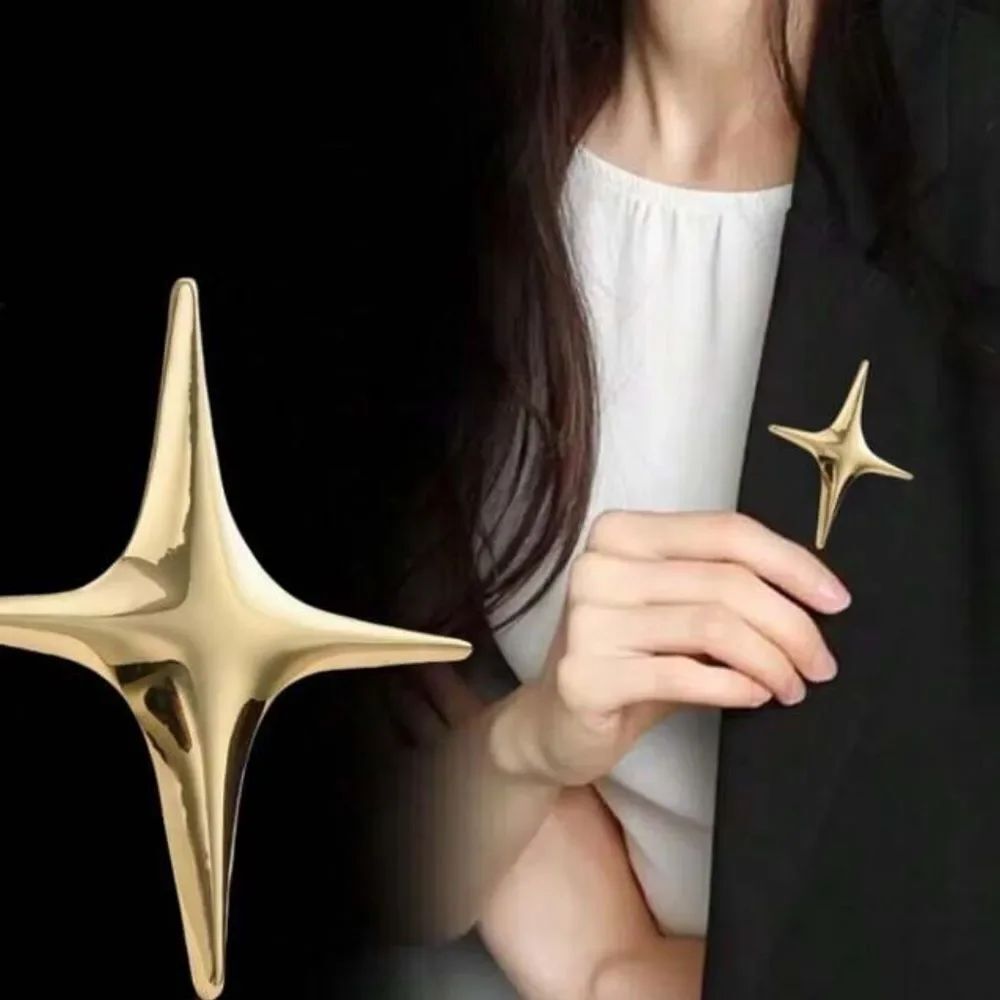 Gold Starfish Brooch A1591